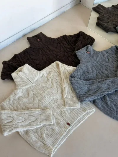 SWEATER CAMPERA doble cierre oversize