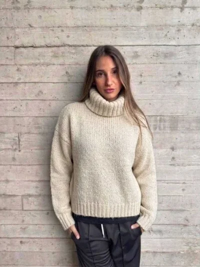 SWEATER POLERA MOHAIR - 4 COLORES 