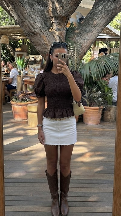 BLUSA MARTINA chocolate