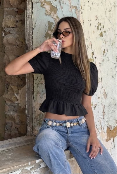 BLUSA MARTINA negra