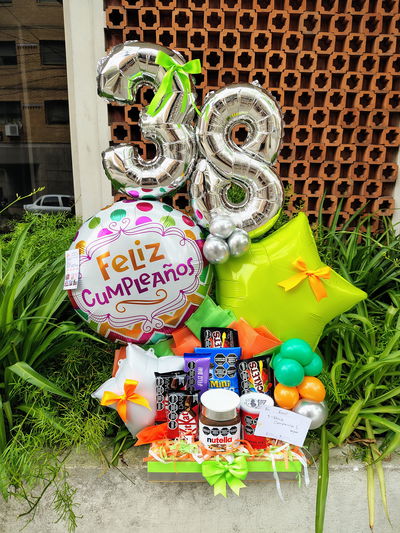Box cumple con numeros