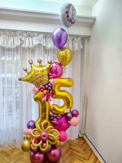Balloon bouquet 15 años 