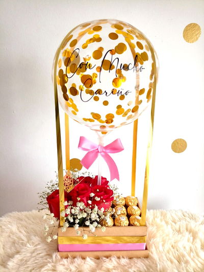 Box burbuja rosas 