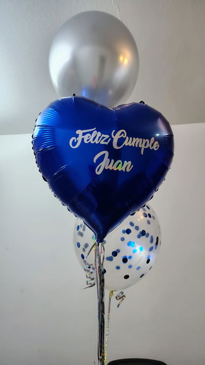 Bouquet foil personalizado + confeti + liso