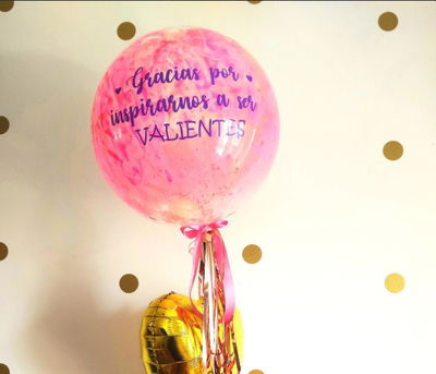 Burbuja pintada personalizada