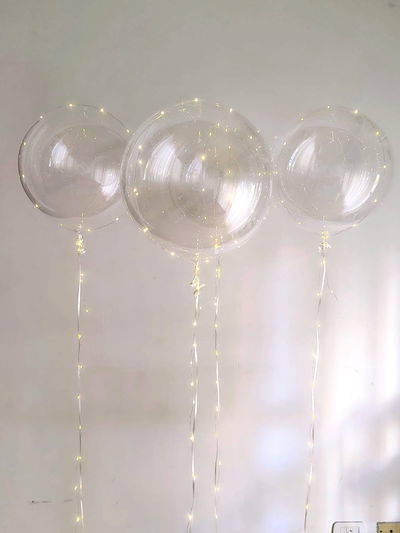 Burbuja cristal con luz led