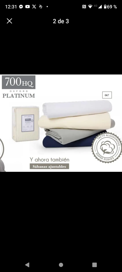 Sábana ajustable twin 700Hq