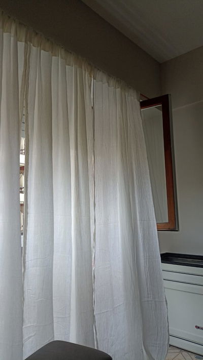 Cortinas gasa arrugada