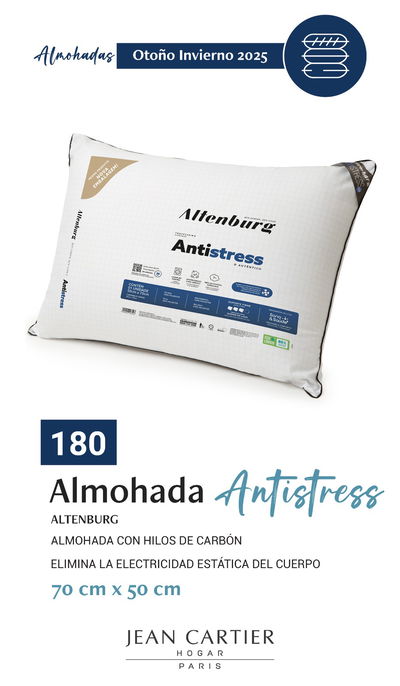 Almohada con hilos de carbón que eliminan la electricidad estática del cuerpo - ANTISTRESS