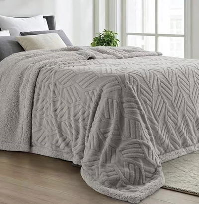 Cubrecama Roma doble corderito Jacquard 