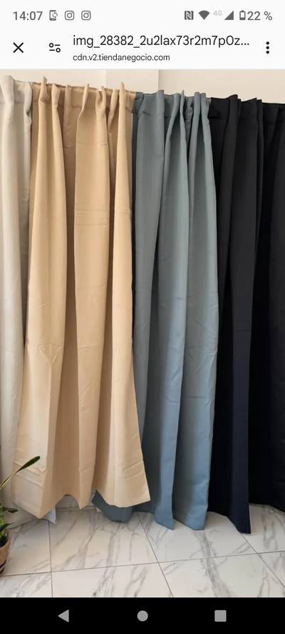 Cortinas blackout textil 