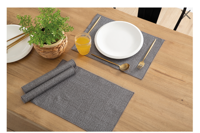 SET 4 INDIVIDUALES CUERINA ESTAMPADA 40 X 28 CM