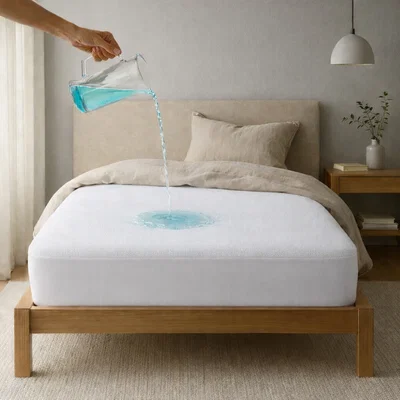 Protector de colchón de toalla e impermeable