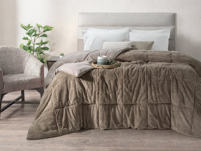 Edredón LISBOA ¡SÚPER SOFT! Con corderito