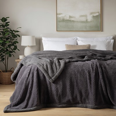Cubrecama Roma doble corderito Jacquard 