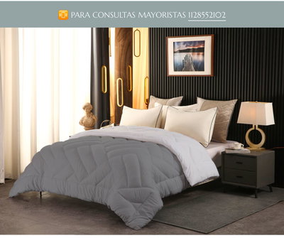 Acolchado doble faz estilo plumon