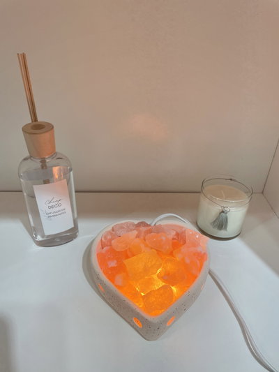 Lámpara de sal corazón 