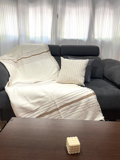 Manta rústica 200x160cm