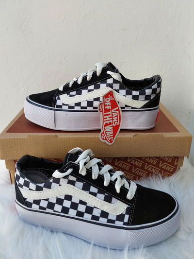 Zapatillas Vans con plataforma Cuadrillé