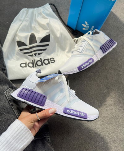 Adidas NMD violeta con celeste 