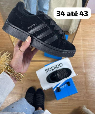 Adidas Campus negras total black