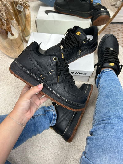 Nike Air Force 1 ecocuero negras