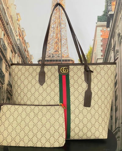 Bolso y neceser Gucci (2 piezas) 
