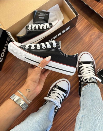 All Star negra de lona