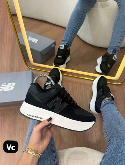 New Balance 574 con plataforma 