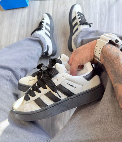 Adidas Campus blancas y negras 