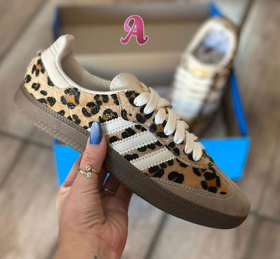 Adidas Samba animal print marrón 