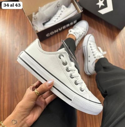 All Star blancas ecocuero importadas 