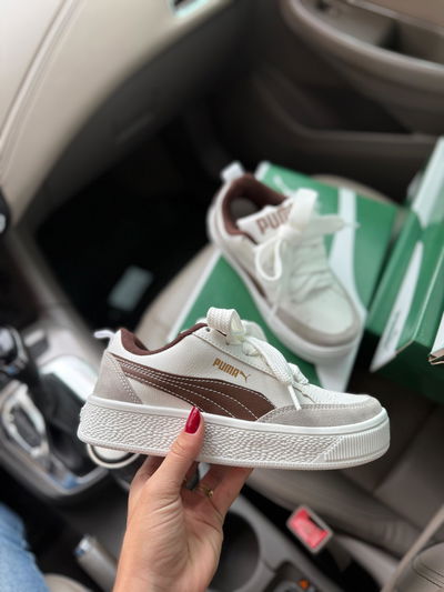 Puma park gris café 