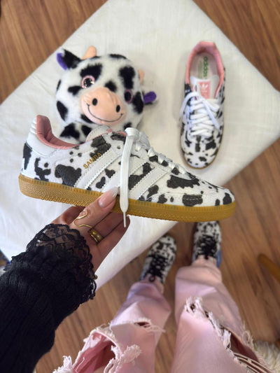 Adidas Samba Animal print blanco y negro 