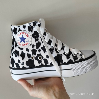 Botitas converse animal print 
