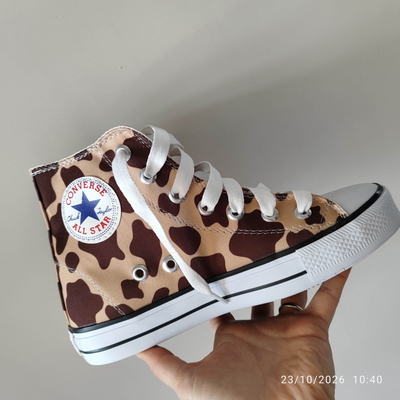 Botitas converse animal print 