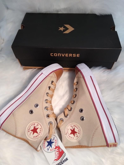 Botitas converse beige