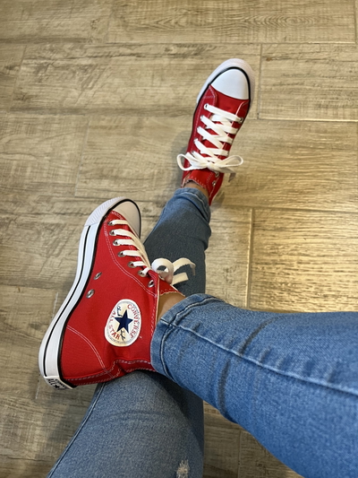 Botitas converse rojas