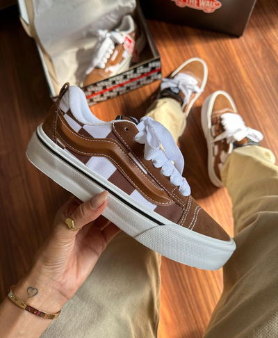 Zapatillas Vans KNU marrones a cuadros