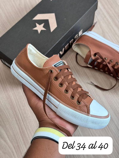 All Star ecocuero marron claro camel importadas
