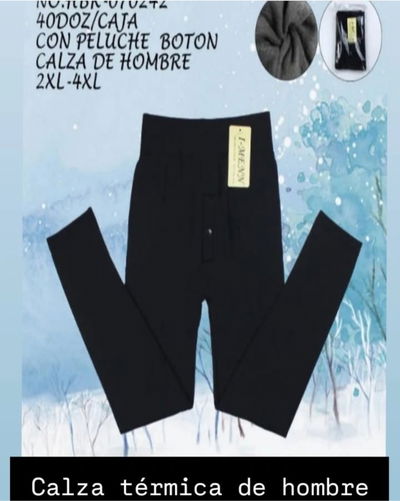 CALZA TERMICA HOMBRE BOTONES 