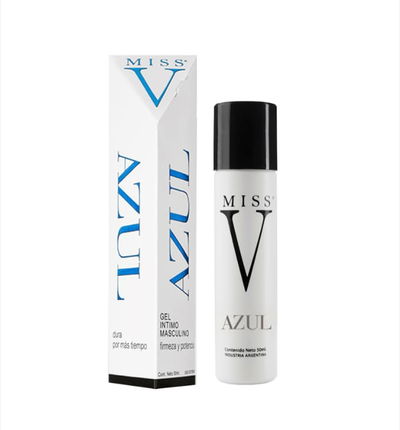 GEL LUBRICANTE MISS V AZUL ERECCION MAS FIRME. SIN TACC
