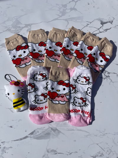 MEDIAS SOQUETE HELLO KITTY