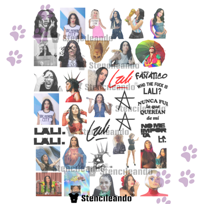 Tatuajes temporales A4 LALI