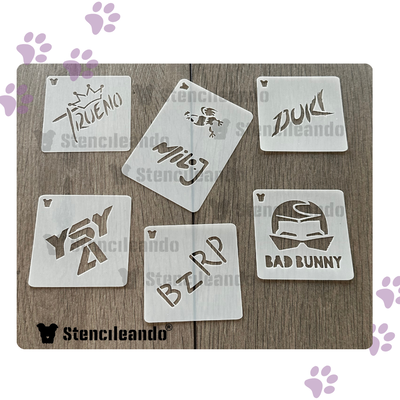 Set stencils reutilizables Traperos
