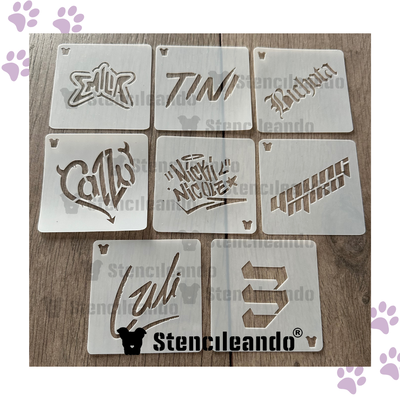 Set stencils reutilizables Ellas