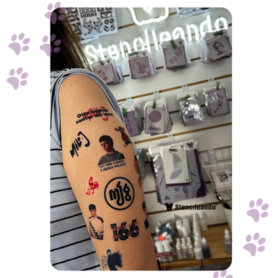 Tatuajes temporales Milo J 20x9cm