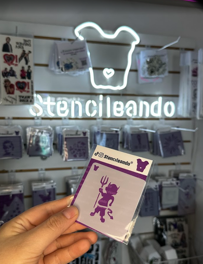 Stencil reutilizable Diablito 7x7cm