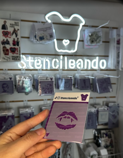 Stencil reutilizable vampiro 7x7cm