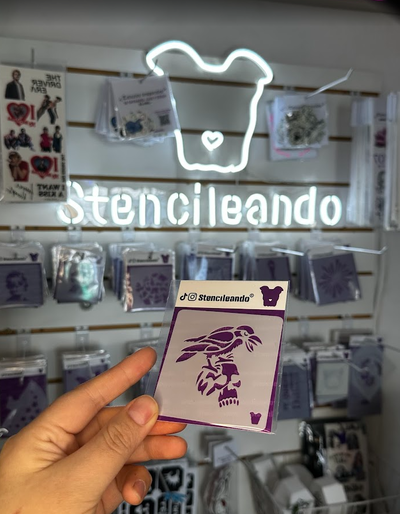 Stencil reutilizable calavera 7x7cm